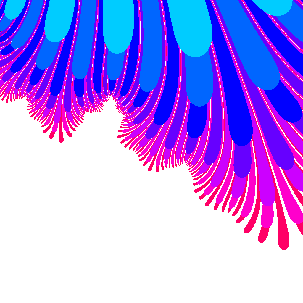 Psychedelic Mandelbrot visualization